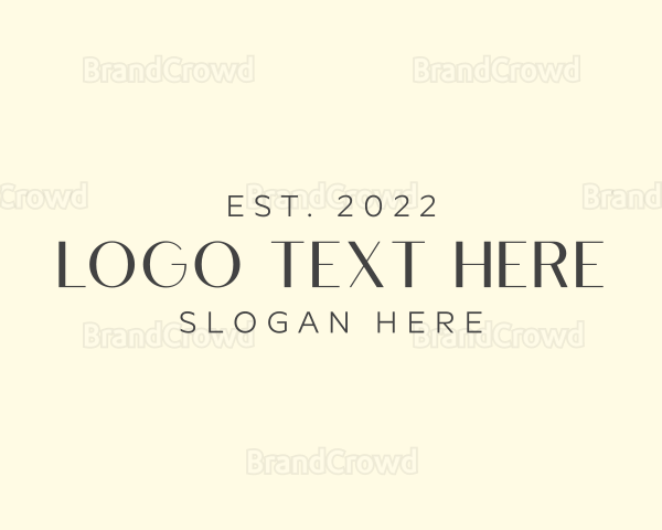 Elegant Brand Wordmark Logo