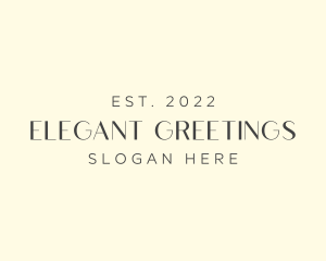 Elegant Brand Wordmark logo design