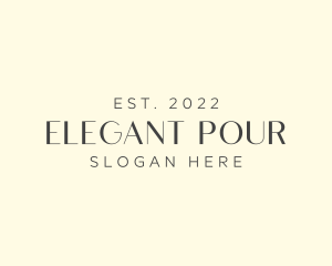 Elegant Brand Wordmark logo design