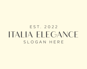 Elegant Brand Wordmark logo design