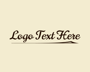 Formal Handwritten Wordmark Logo
