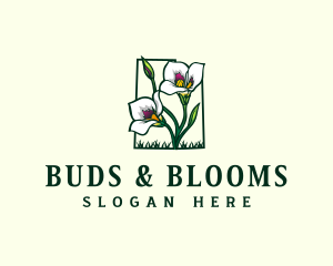 Buds - Sego Lily Flower Utah logo design