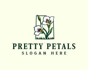 Sego Lily Flower Utah logo design