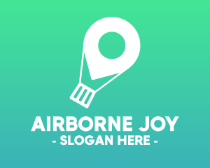 Location Navigation Balloon logo design