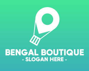 Location Navigation Balloon logo design