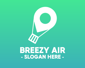 Location Navigation Balloon logo design