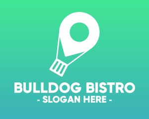 Location Navigation Balloon logo design