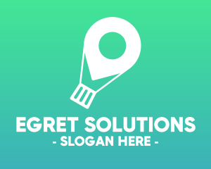 Location Navigation Balloon logo design