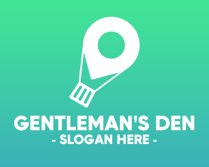 Location Navigation Balloon logo design