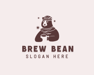 Coffee - Bear Winter Coffee logo design