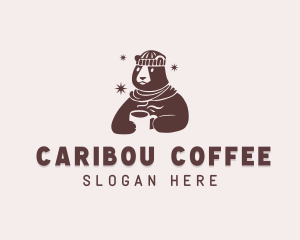 Bear Winter Coffee logo design