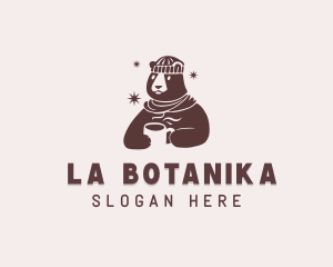 Barista - Bear Winter Coffee logo design