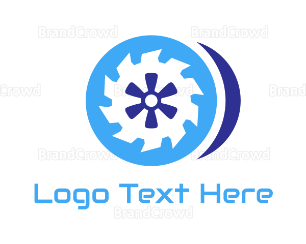 Blue Round Saw Logo