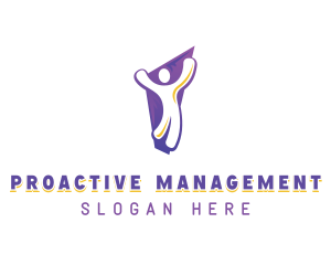 Management - People Leader Management logo design