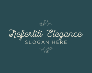 Elegant Ornate Botanical logo design