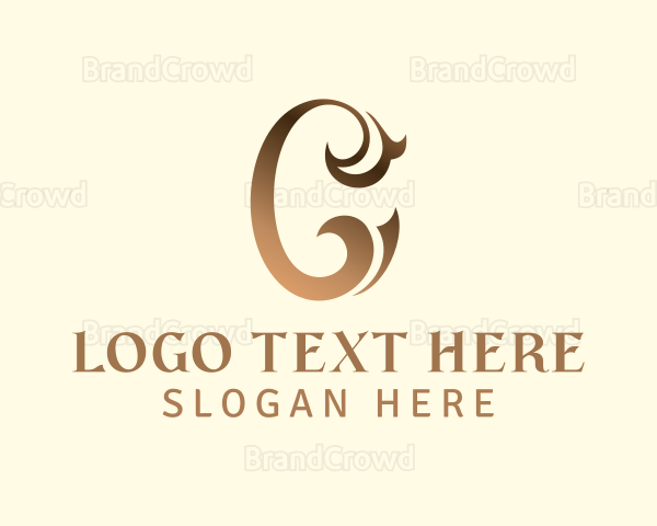 Luxury Ornament Letter C Logo