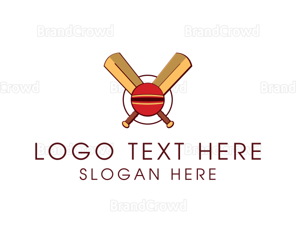 Cricket Ball Sport Logo