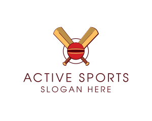 Sports - Cricket Ball Sport logo design
