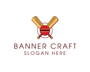 Cricket Ball Sport logo design