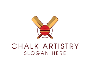 Cricket Ball Sport logo design