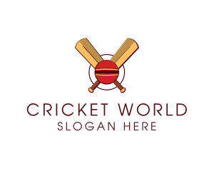 Cricket - Cricket Ball Sport logo design