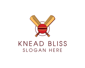 Cricket Ball Sport logo design