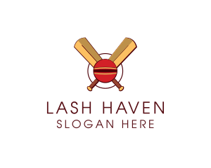 Cricket Ball Sport logo design