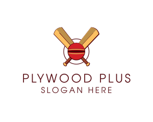 Cricket Ball Sport logo design