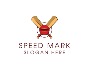 Cricket Ball Sport logo design