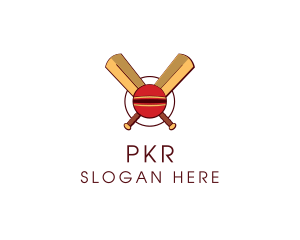 Cricket Ball Sport logo design