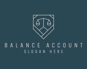 Account - Prosecutor Justice Scale logo design
