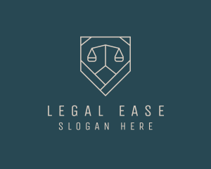 Judiciary - Prosecutor Justice Scale logo design