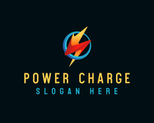 Lightning Bolt Power logo design