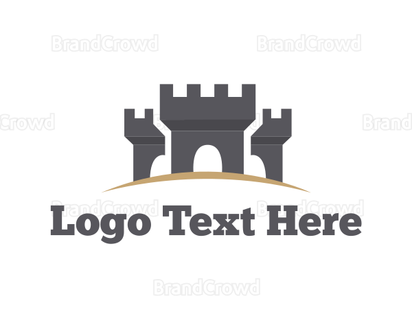 Gray Medieval Castles Logo