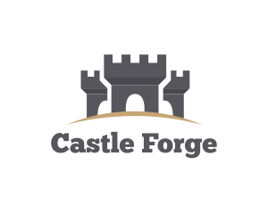 Medieval - Gray Medieval Castles logo design