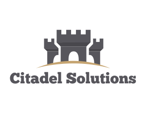 Citadel - Gray Medieval Castles logo design