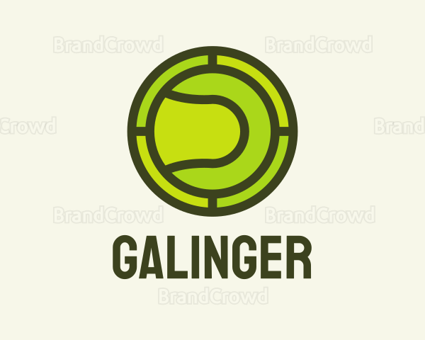 Tennis Ball Badge Logo