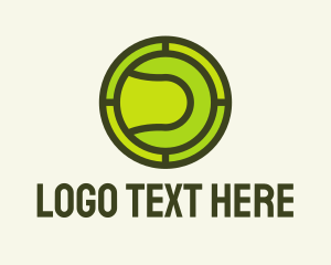 Tennis Ball - Tennis Ball Badge logo design