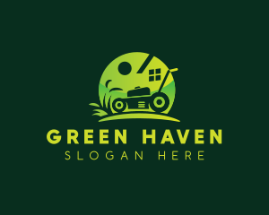 Lawn Care Grass Cutter logo design