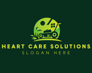 Lawn Care Grass Cutter logo design