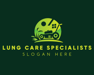 Lawn Care Grass Cutter logo design