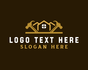 Remodeling - Roof Hammer Builder logo design