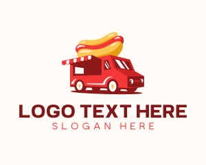Trailer - Hotdog Food Trailer logo design