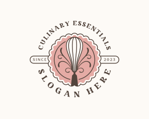 Culinary Baking Whisk logo design