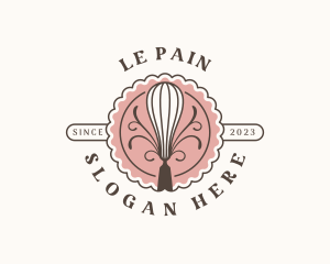 Boulangerie - Culinary Baking Whisk logo design