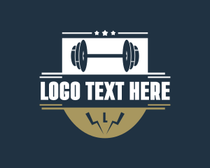 Weightlifter - Bodybuilding Gym Sports logo design