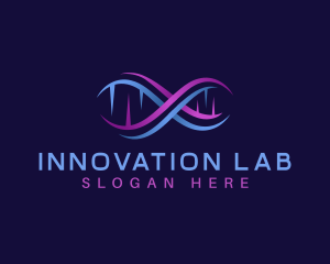 Genetic Laboratory DNA logo design