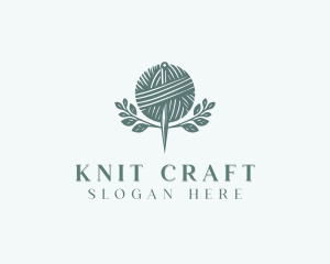 Handmade Knitting Needlecraft logo design