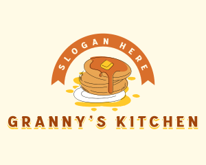 Breakfast Pancake Restaurant logo design