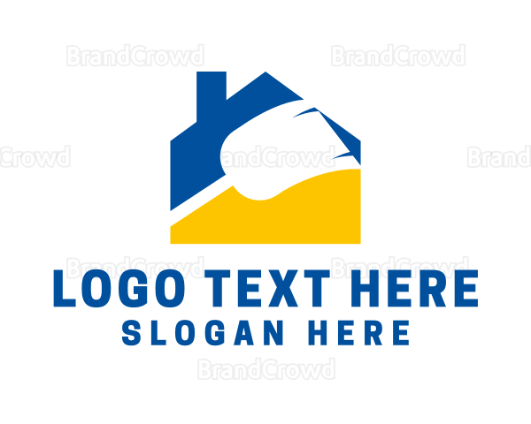 House Sanitation Cleaner Logo